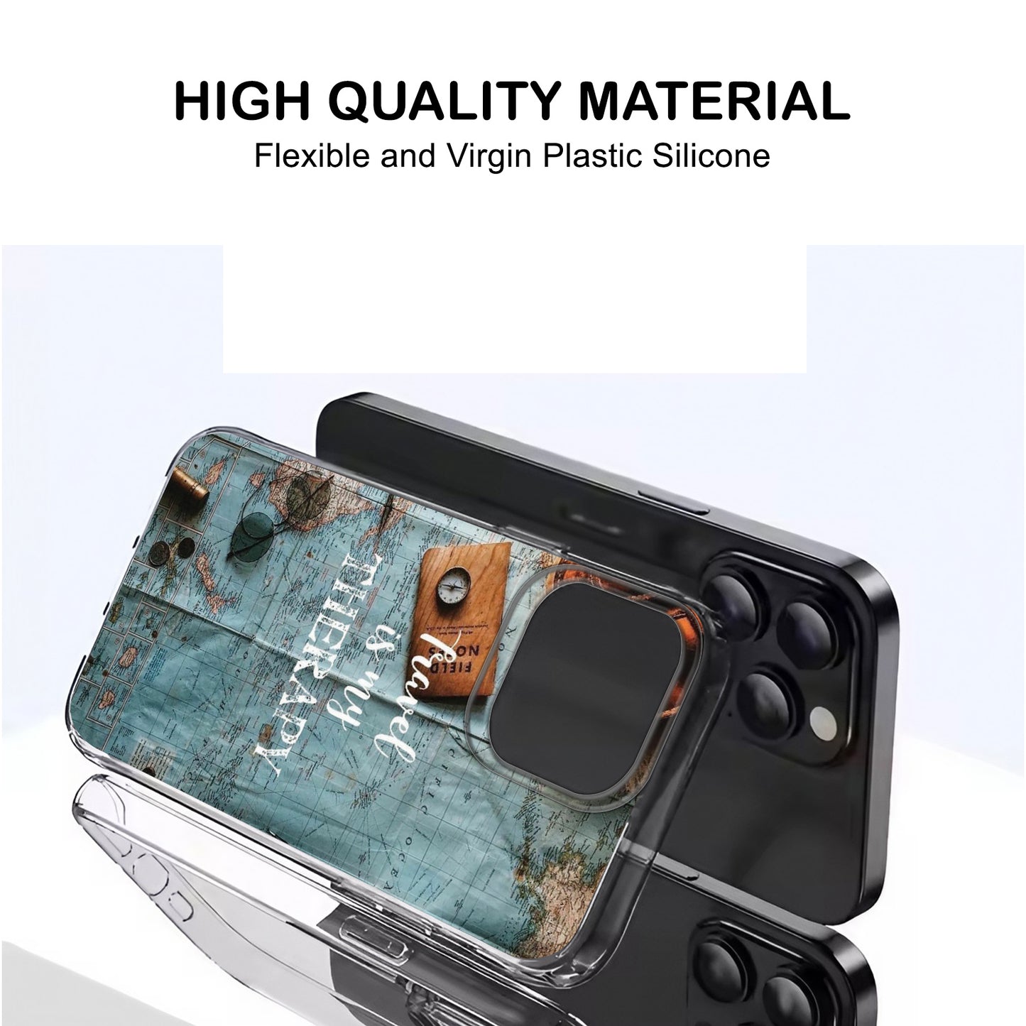 ✈️🌍 Travel Is My Therapy Phone Case