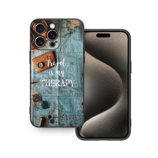 ✈️🌍 Travel Is My Therapy Phone Case