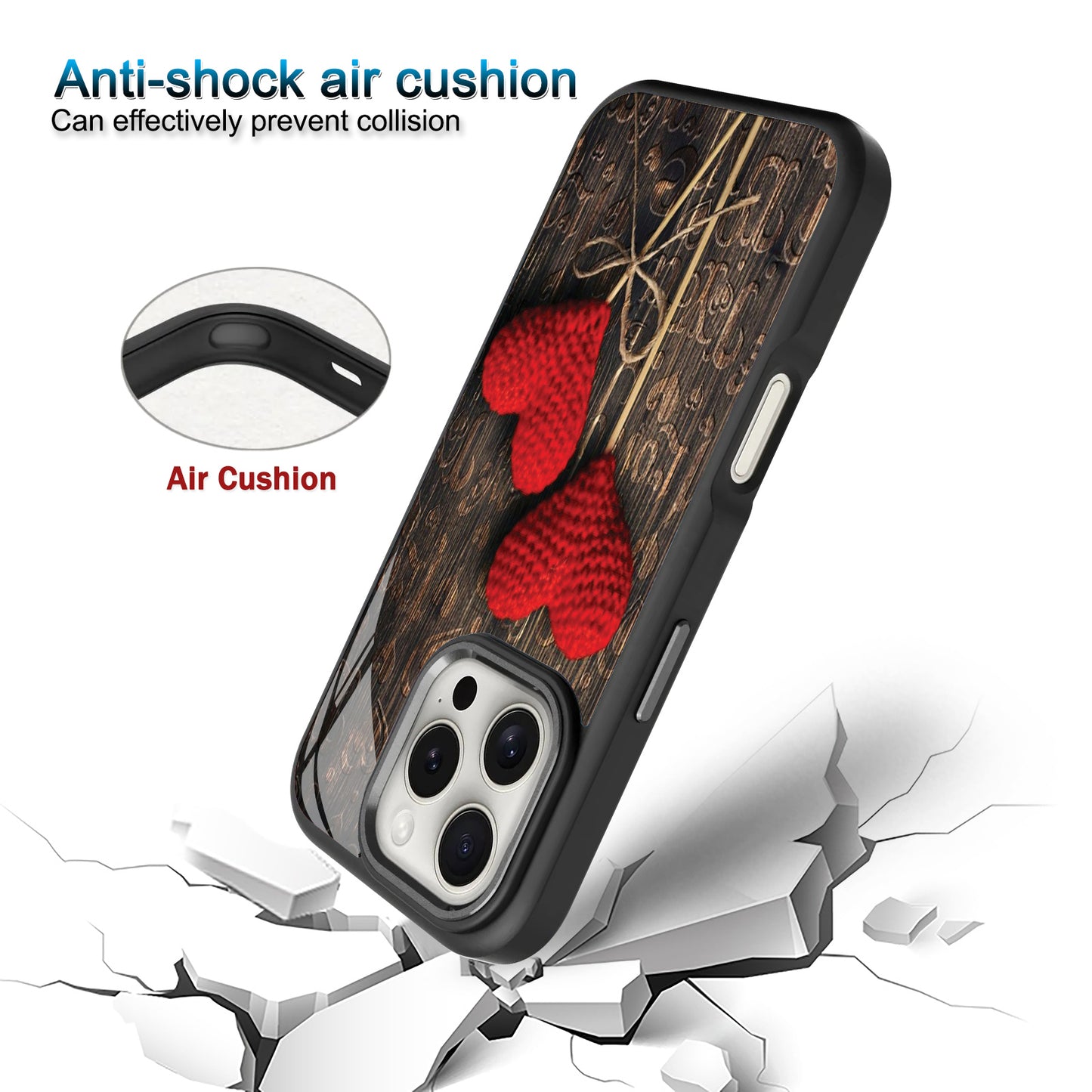 ❤️❤️ Two Red Love Hearts Phone Case