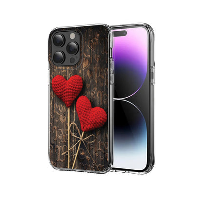 ❤️❤️ Two Red Love Hearts Phone Case