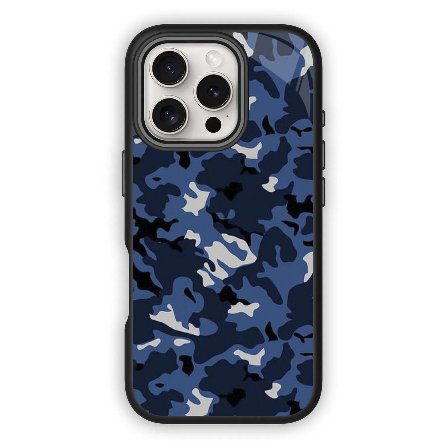 🔵🟤 Blue Camouflage Phone Case