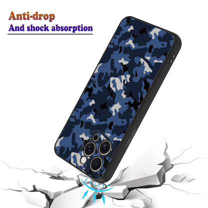 🔵🟤 Blue Camouflage Phone Case