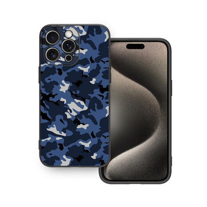 🔵🟤 Blue Camouflage Phone Case