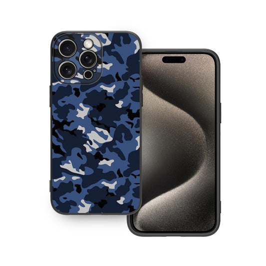 🔵🟤 Blue Camouflage Phone Case
