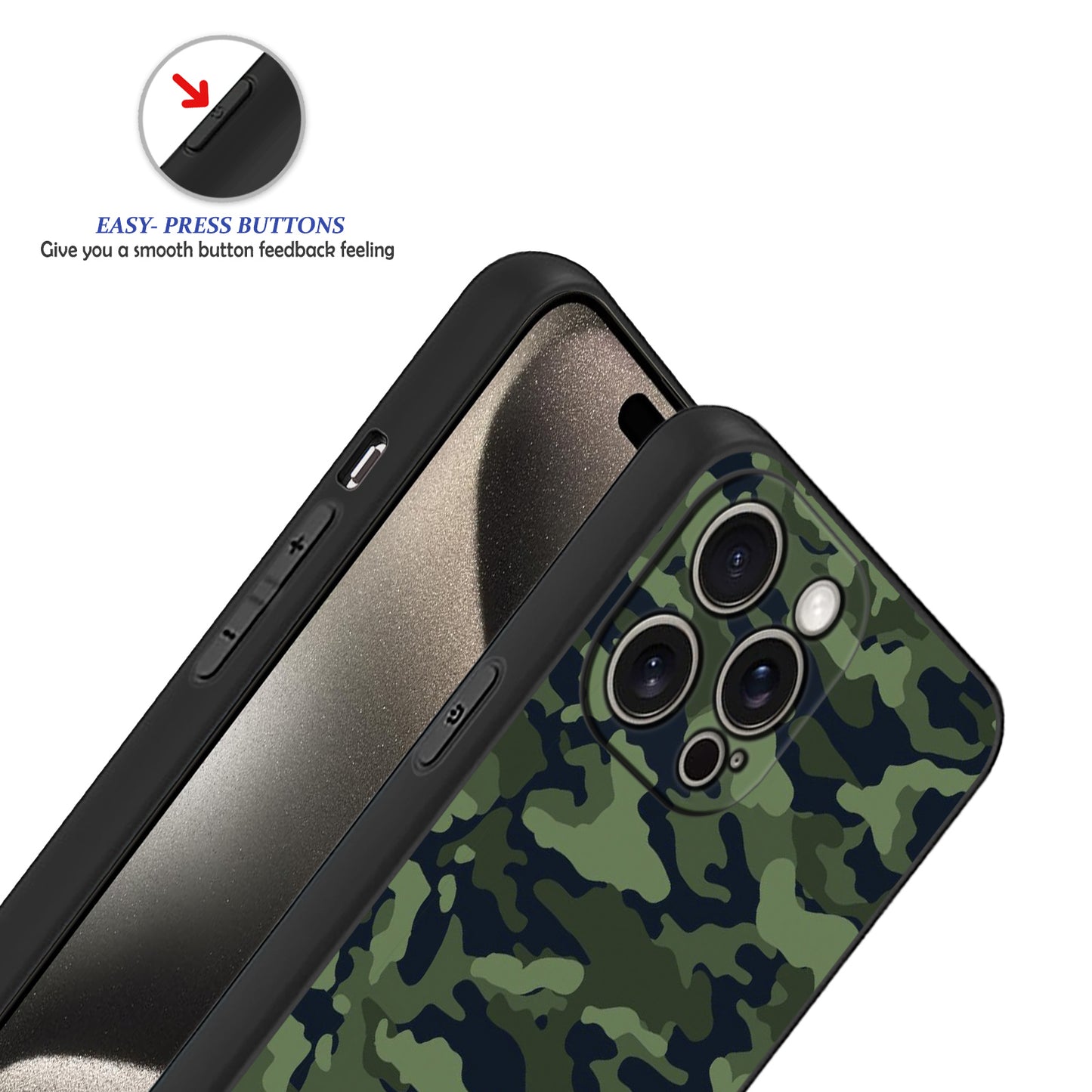 🟢⚫ Camouflage Seamless Pattern Phone Case