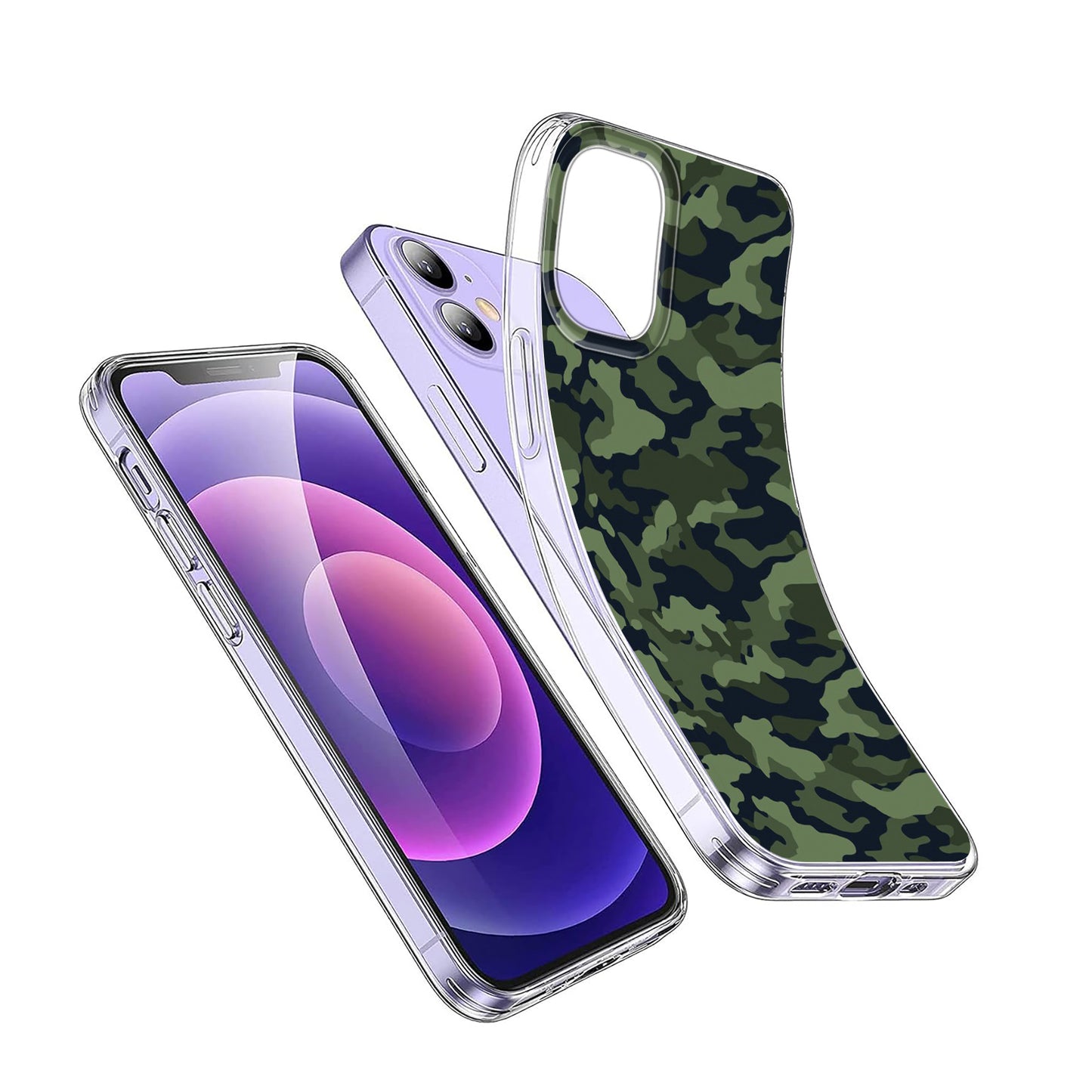 🟢⚫ Camouflage Seamless Pattern Phone Case