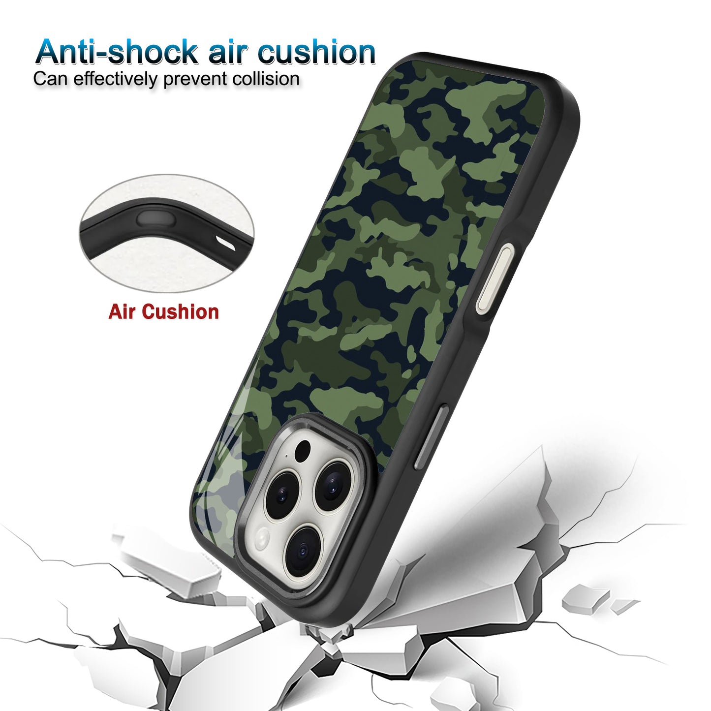 🟢⚫ Camouflage Seamless Pattern Phone Case