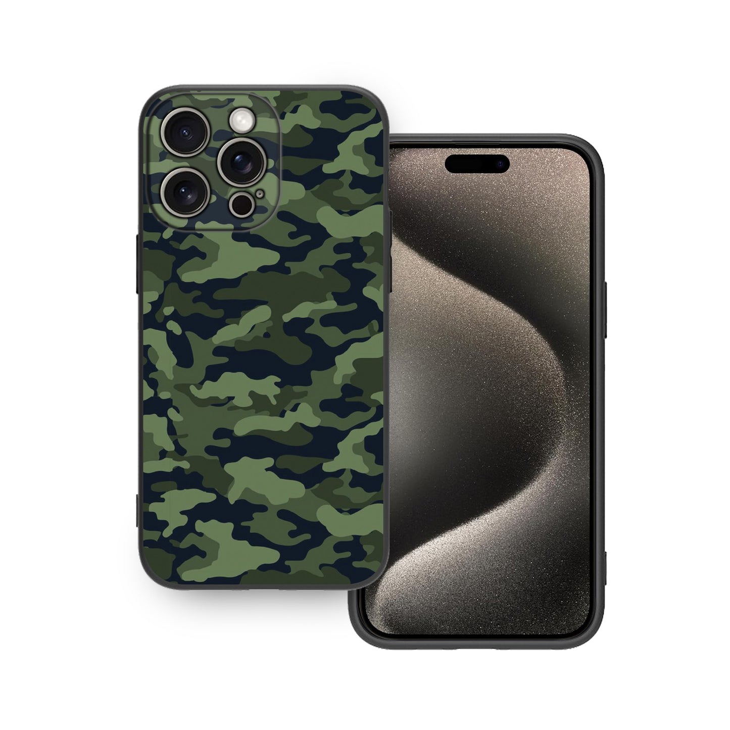 🟢⚫ Camouflage Seamless Pattern Phone Case