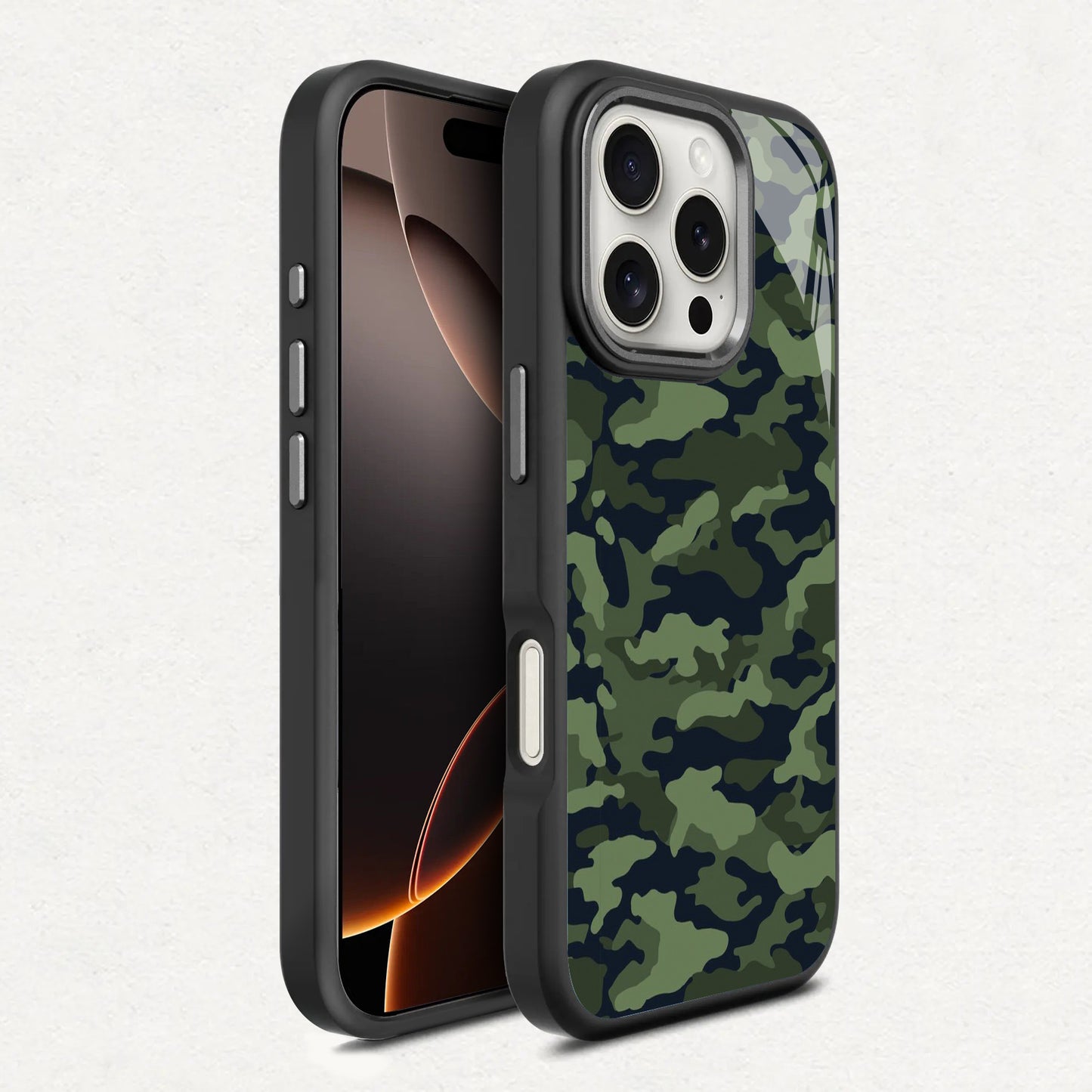 🟢⚫ Camouflage Seamless Pattern Phone Case