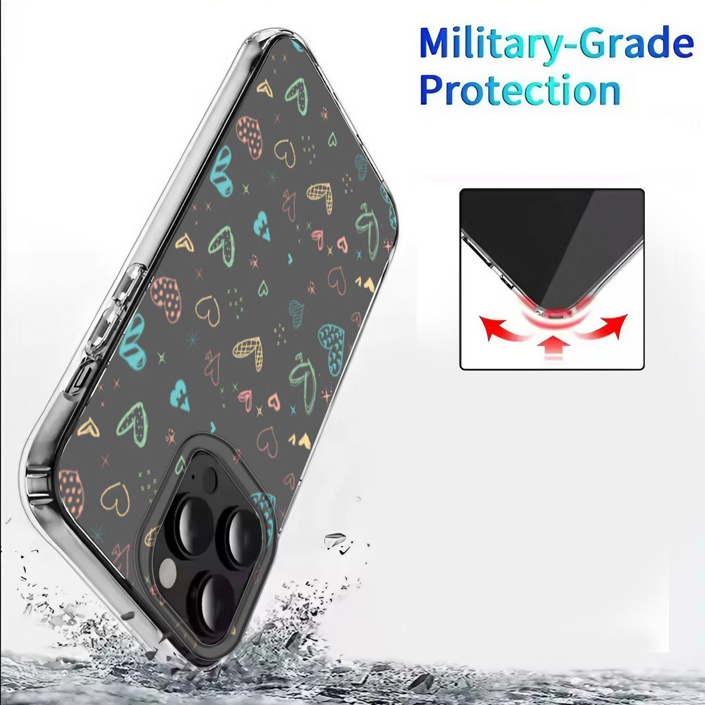 ❤️✨ Pattern Heart Phone Case