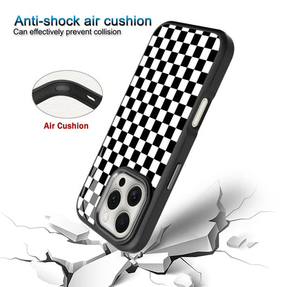 🏁 Black & White Checkered Pattern Phone Case