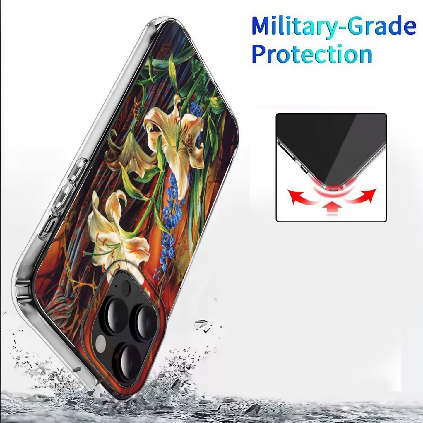 🌺🌼 Lily with Yellow & Orange Flowers Phone Case