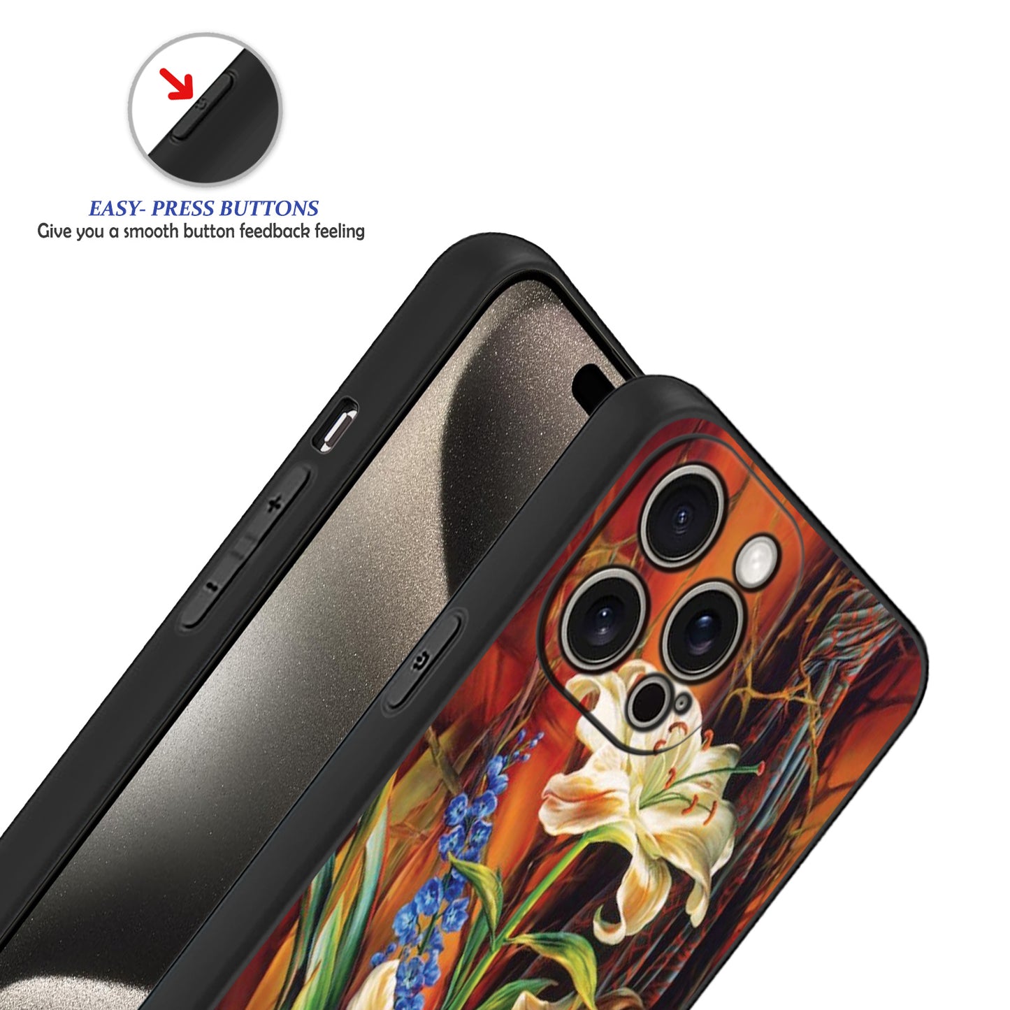 🌺🌼 Lily with Yellow & Orange Flowers Phone Case