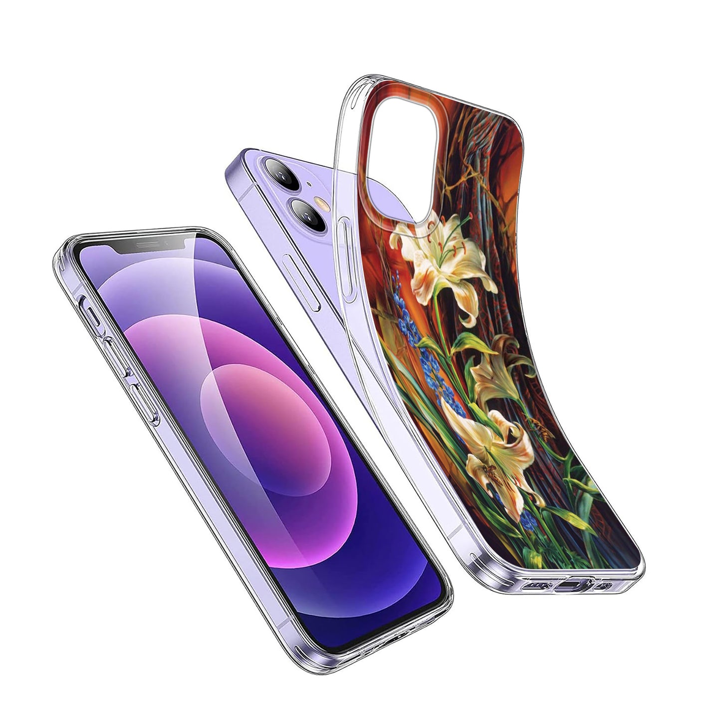 🌺🌼 Lily with Yellow & Orange Flowers Phone Case