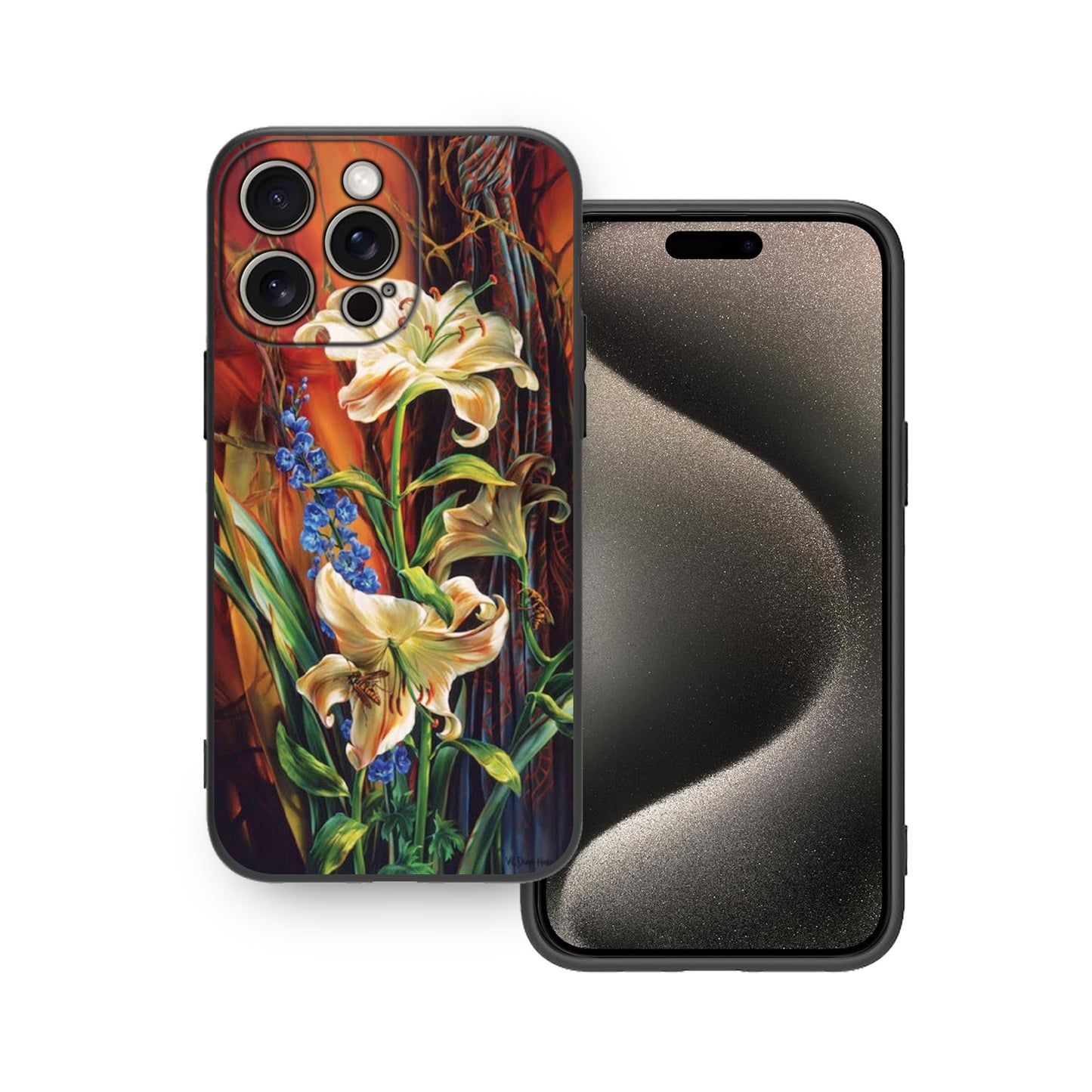 🌺🌼 Lily with Yellow & Orange Flowers Phone Case