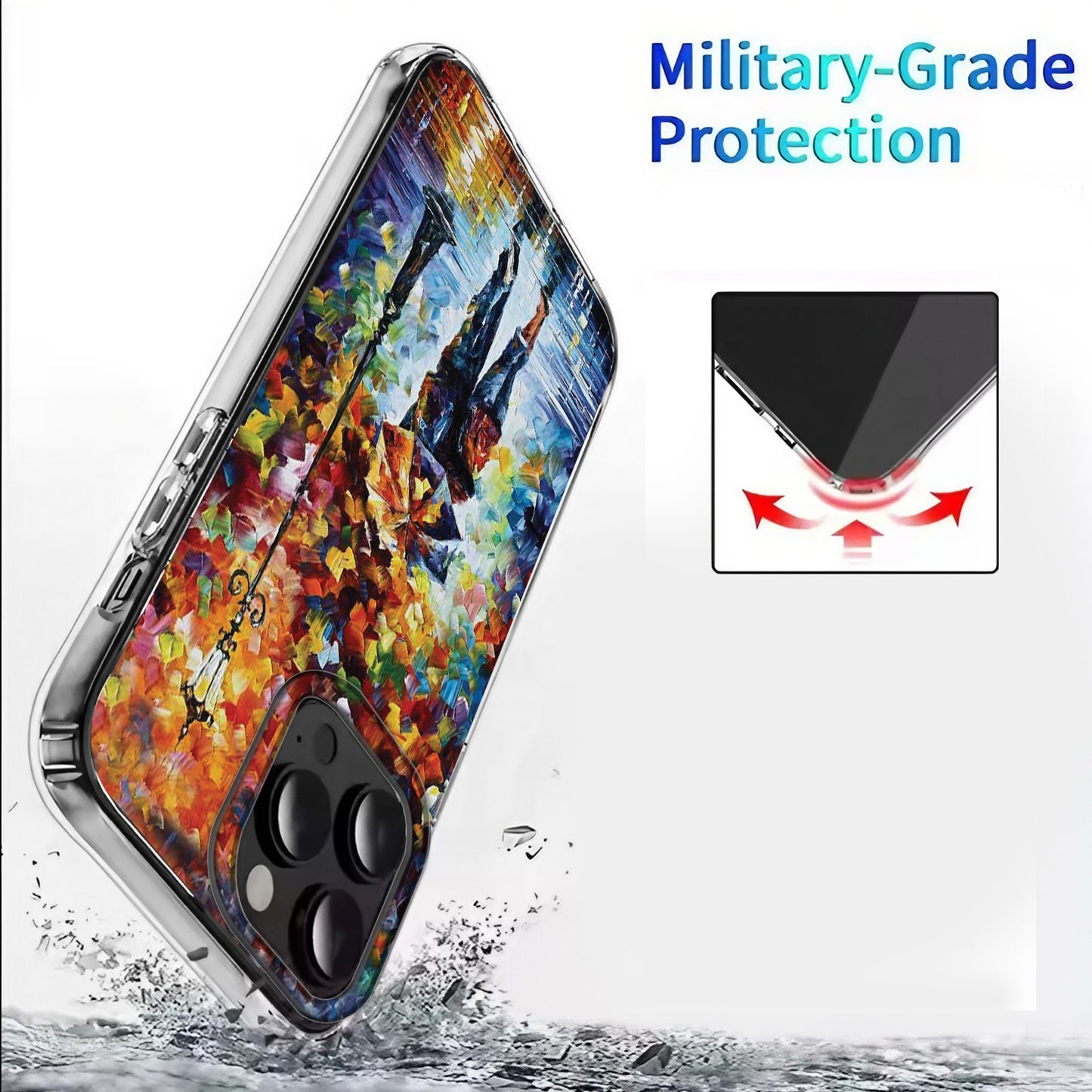 ☂️❤️ Lovers Under One Umbrella Phone Case