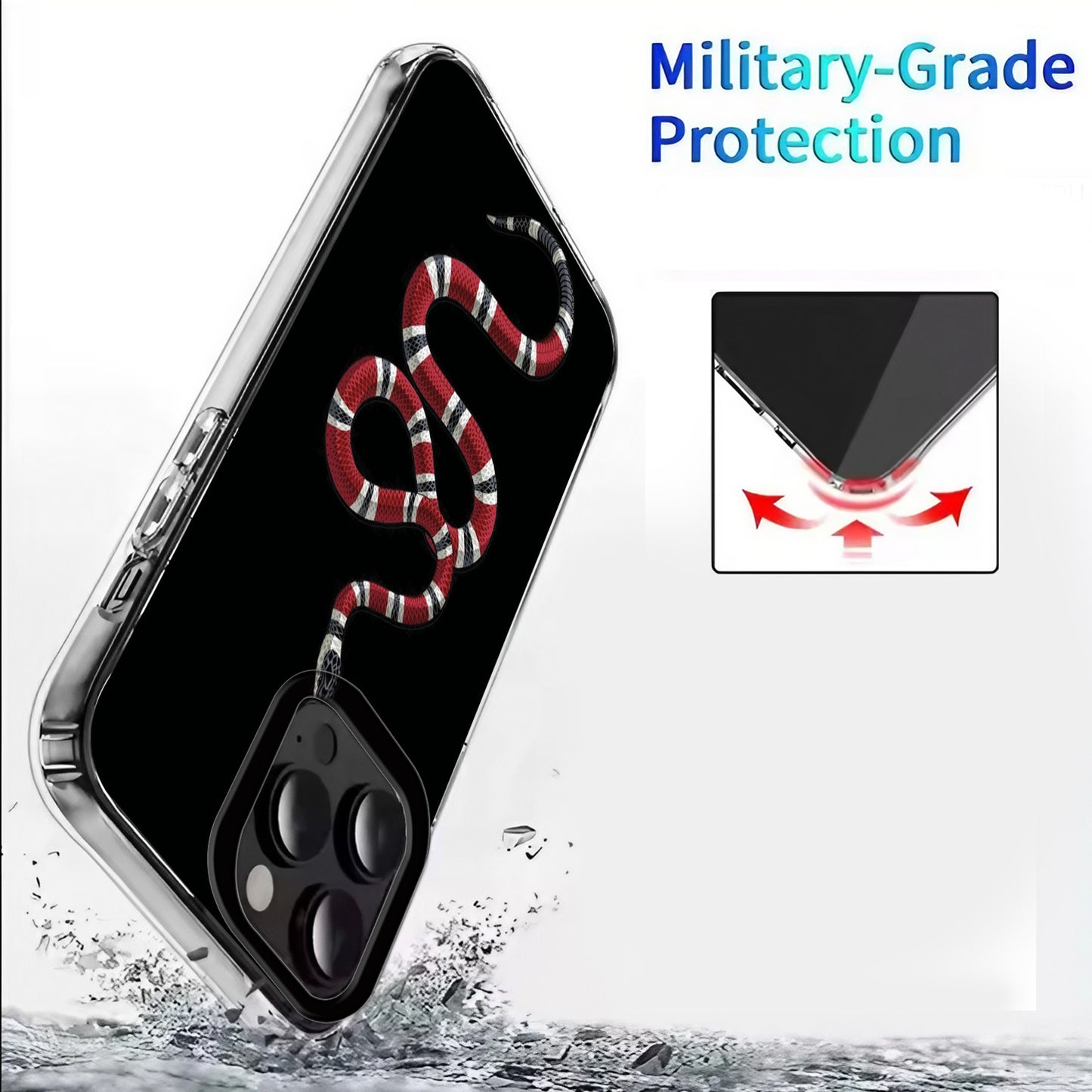 🐍 Snake Phone Case – Sleek & Stylish