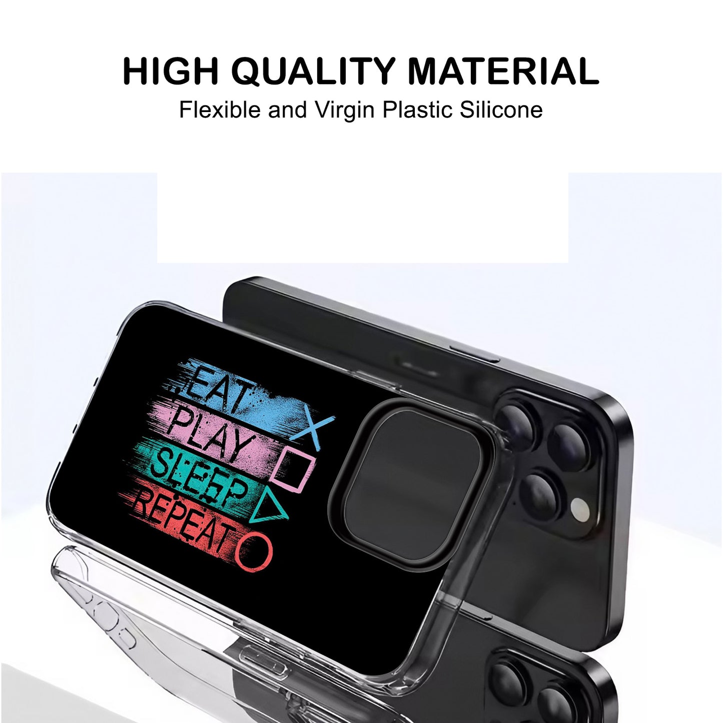 🍔🎮😴🔁 Eat Play Sleep Repeat Phone Case