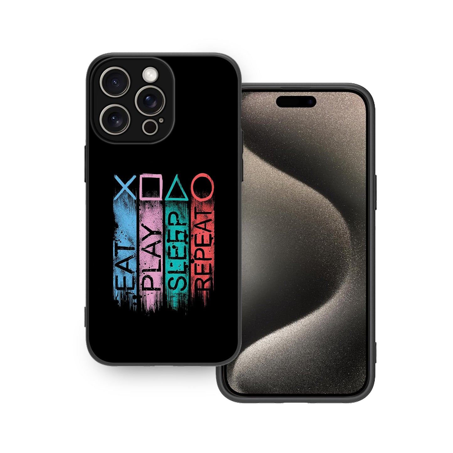 🍔🎮😴🔁 Eat Play Sleep Repeat Phone Case