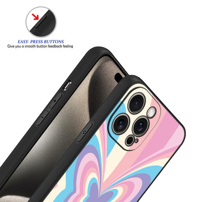 💙❤️🦋 Colorful Heart Butterfly Phone Case