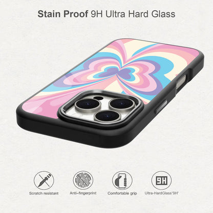 💙❤️🦋 Colorful Heart Butterfly Phone Case