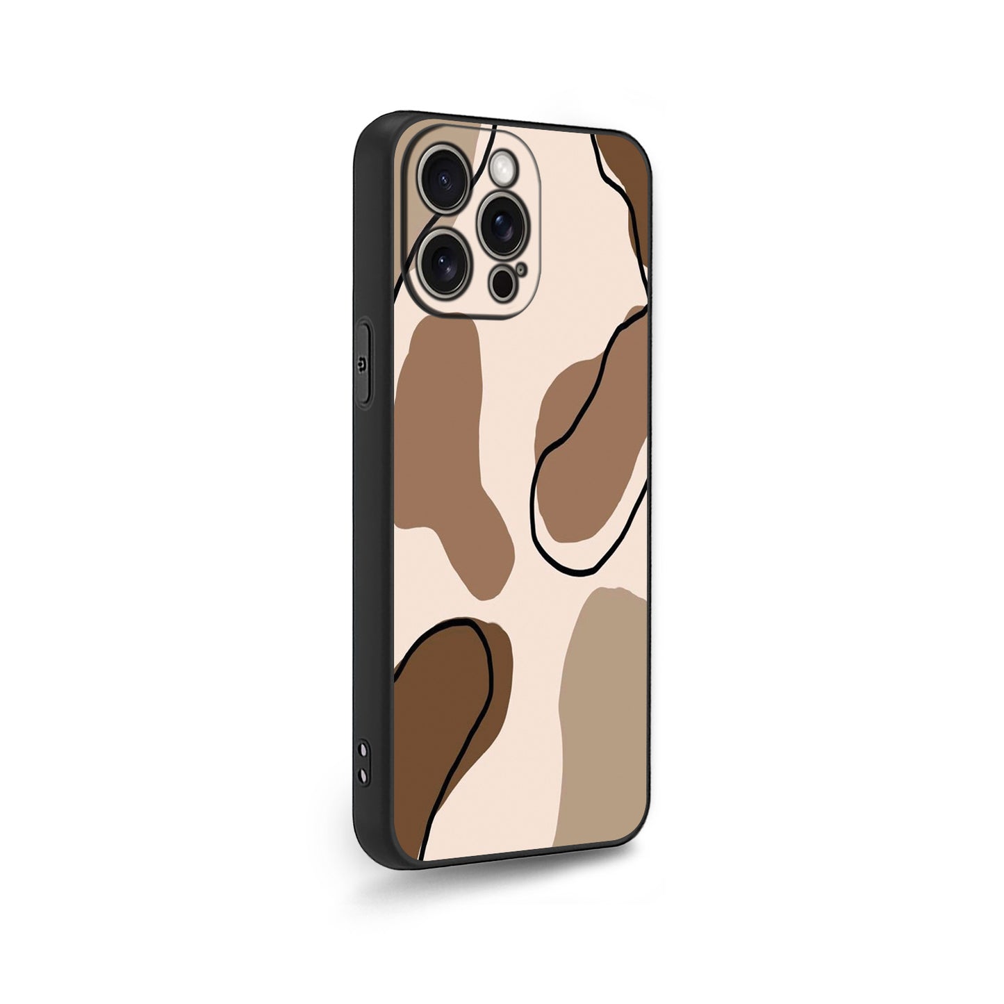 Elegant Beige & Green Fluid Art Phone Case