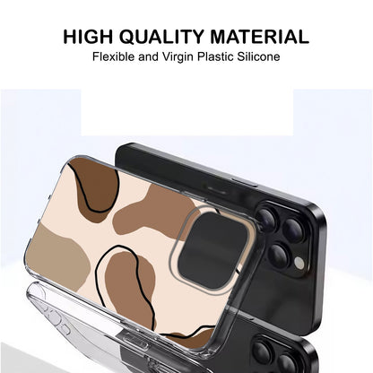 Elegant Beige & Green Fluid Art Phone Case