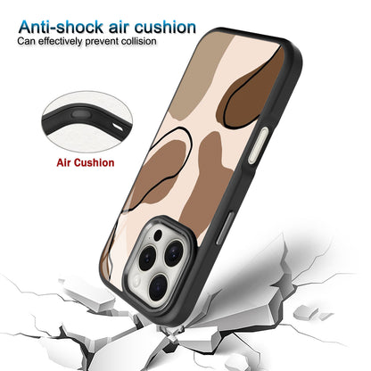 Elegant Beige & Green Fluid Art Phone Case