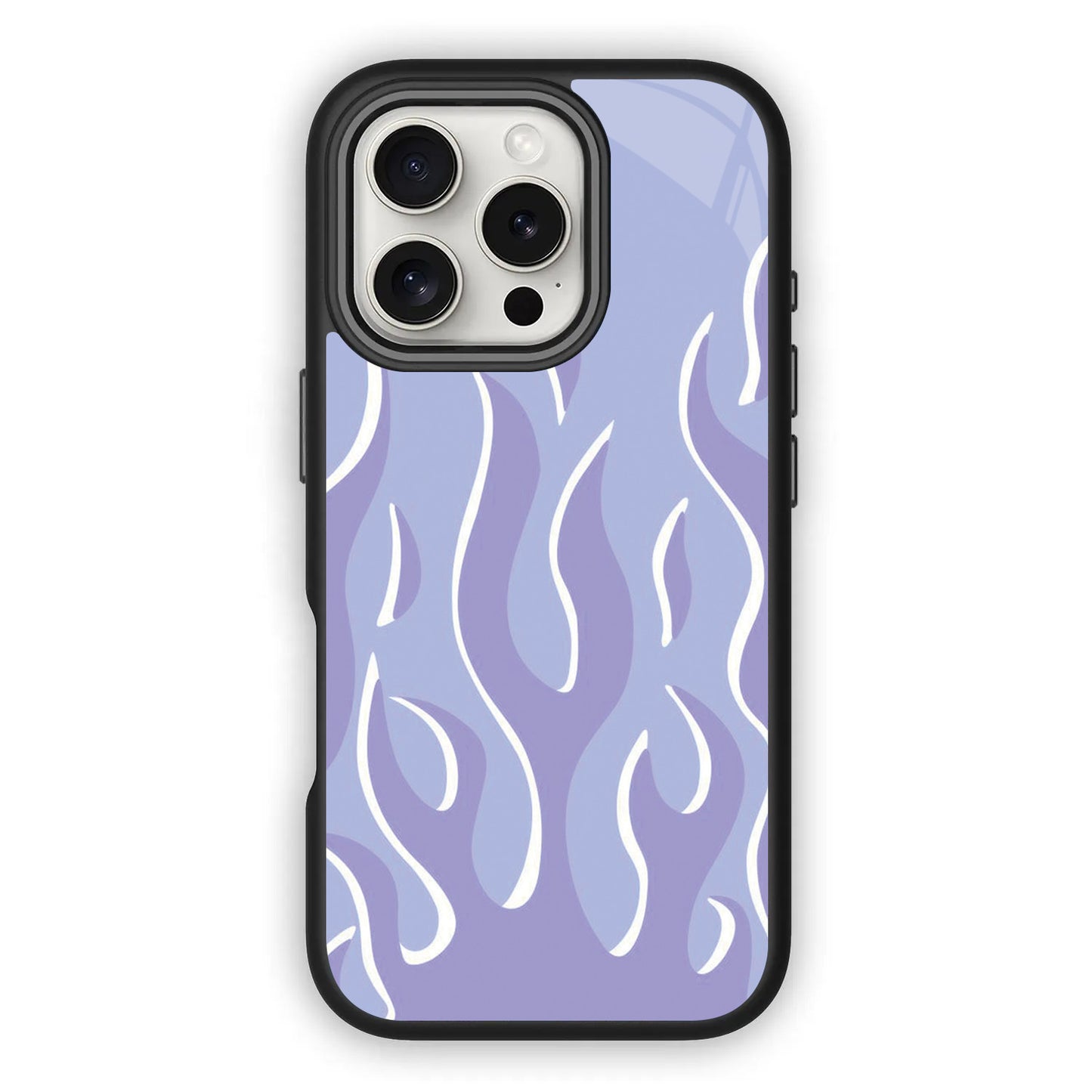 💜🔥 Purple Flame Aesthetic Phone Case
