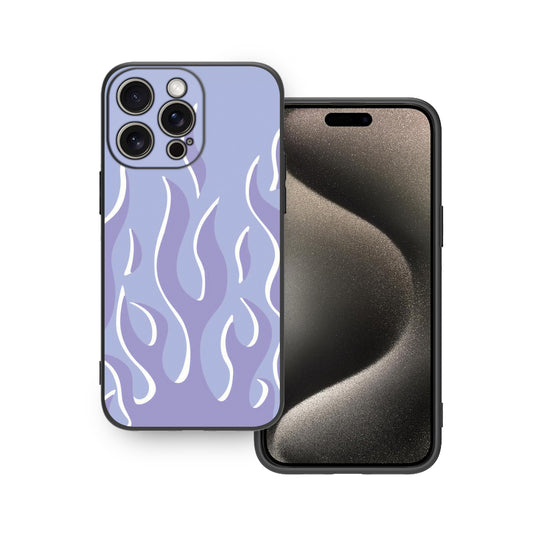 💜🔥 Purple Flame Aesthetic Phone Case
