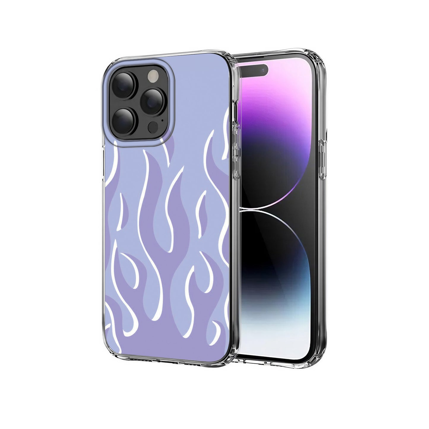 💜🔥 Purple Flame Aesthetic Phone Case
