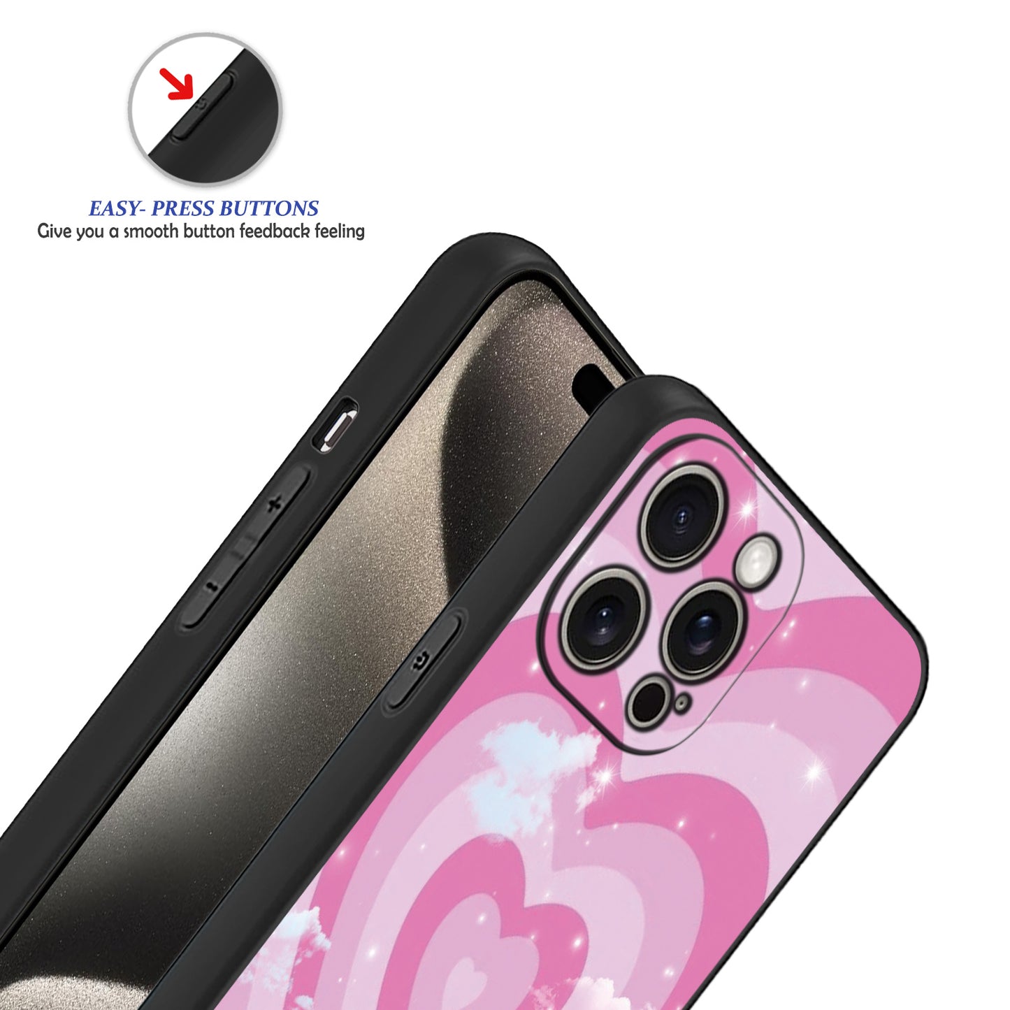 💖 Pink Heart Pattern Phone Case