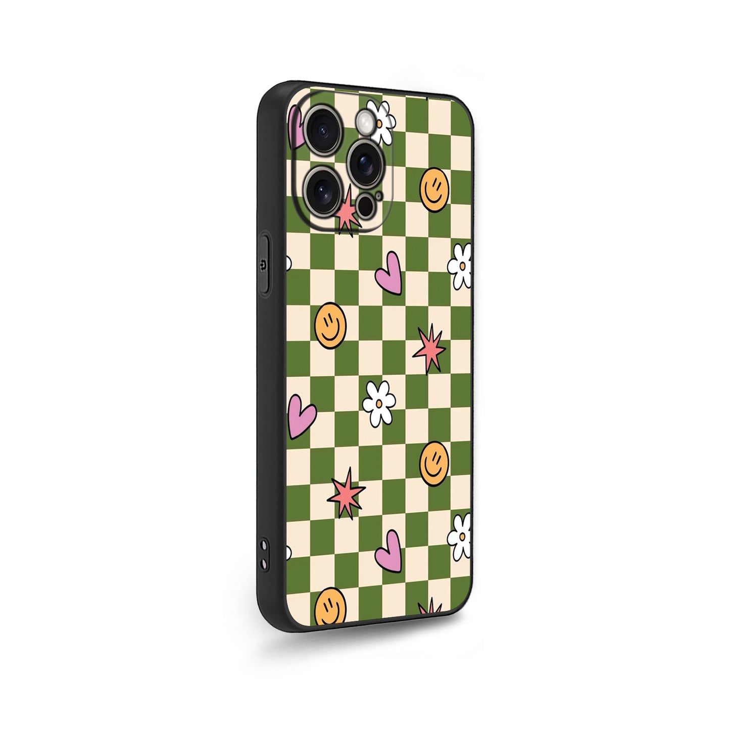 🌿 Sage Green Checkered Phone Case