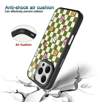 🌿 Sage Green Checkered Phone Case