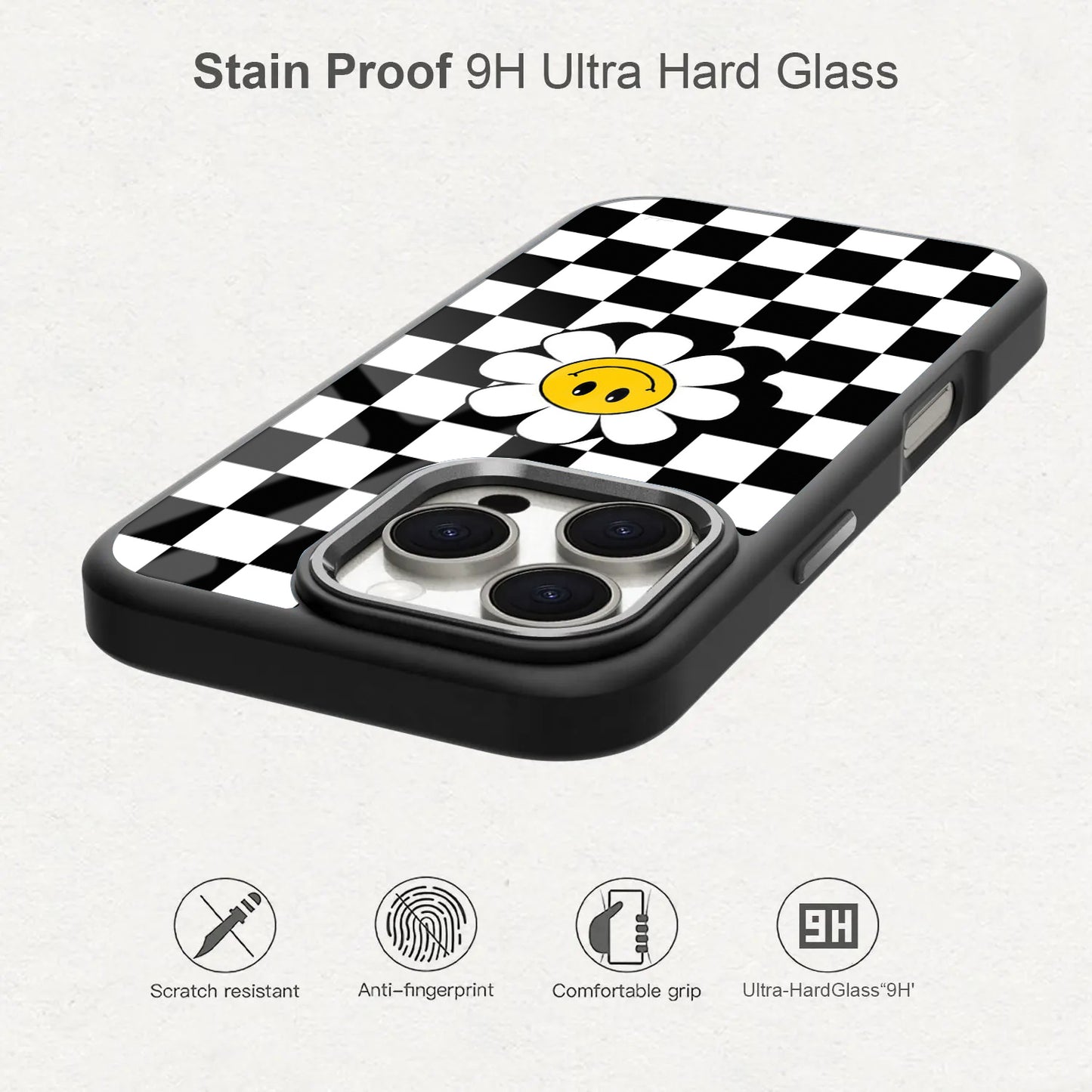 🌸 Flower with Smiley Face Phone Case