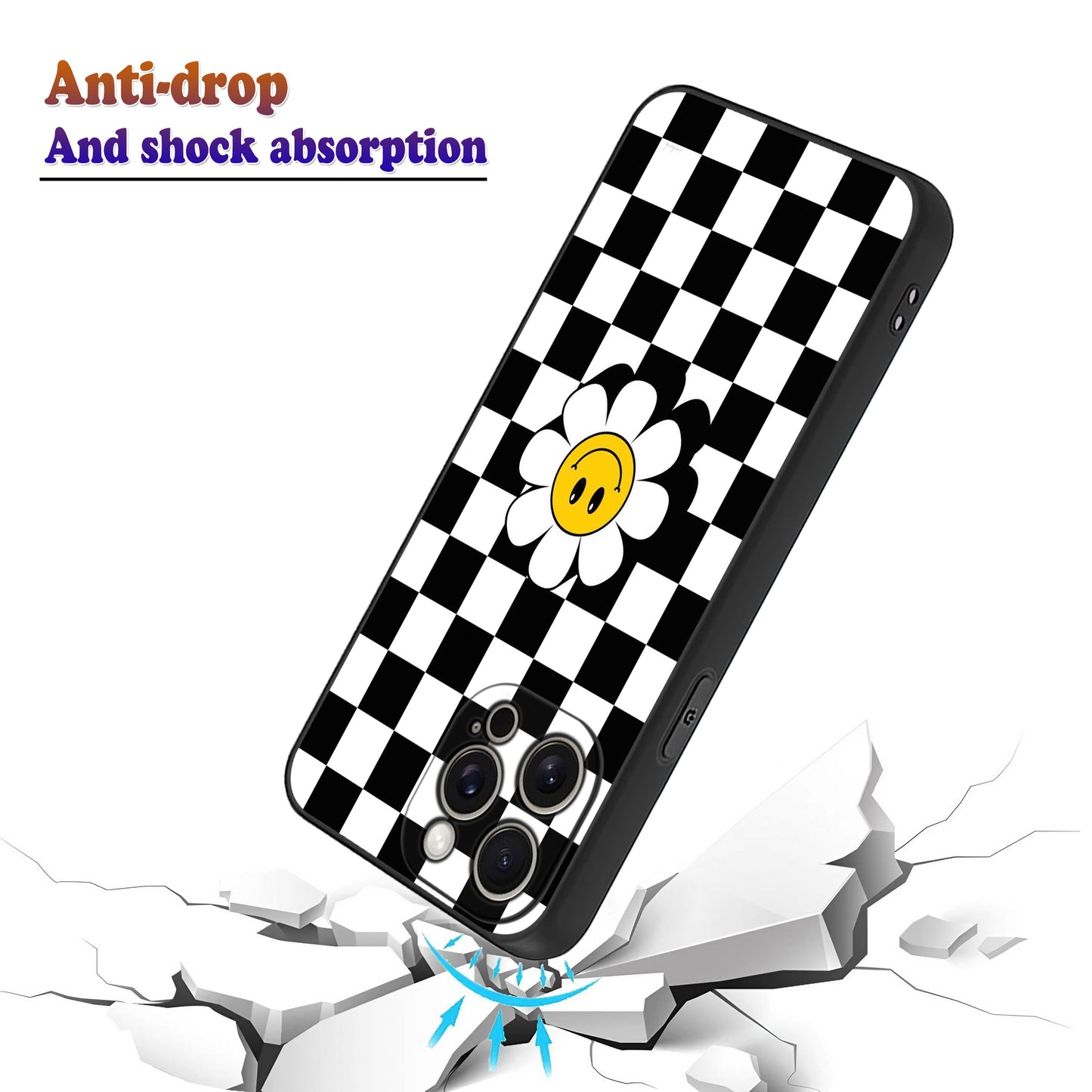 🌸 Flower with Smiley Face Phone Case