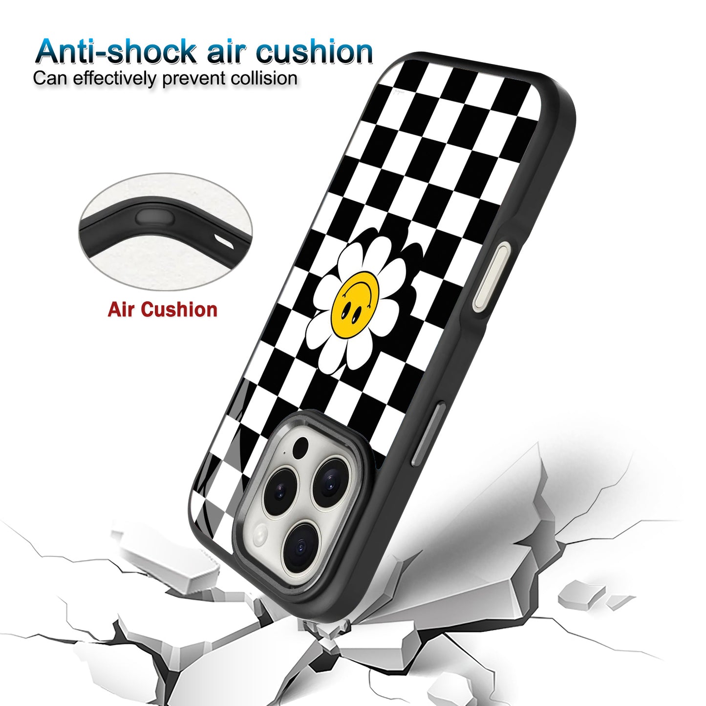 🌸 Flower with Smiley Face Phone Case