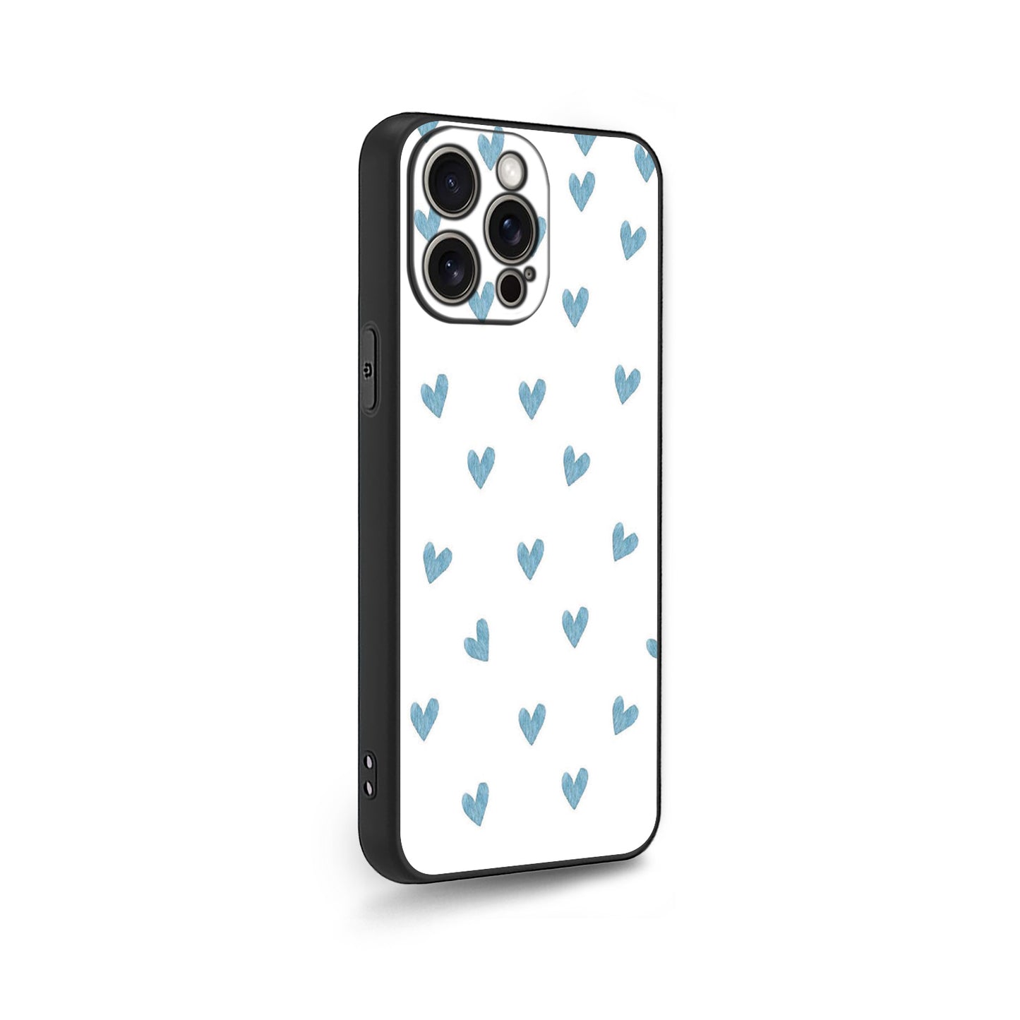 💙 Blue Hearts Sketches Phone Case