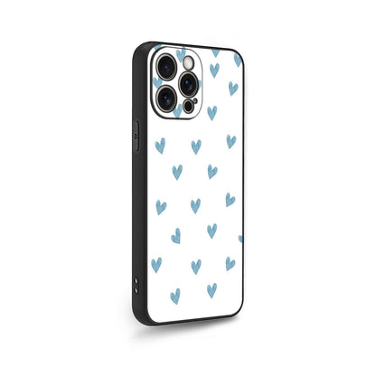 💙 Blue Hearts Sketches Phone Case