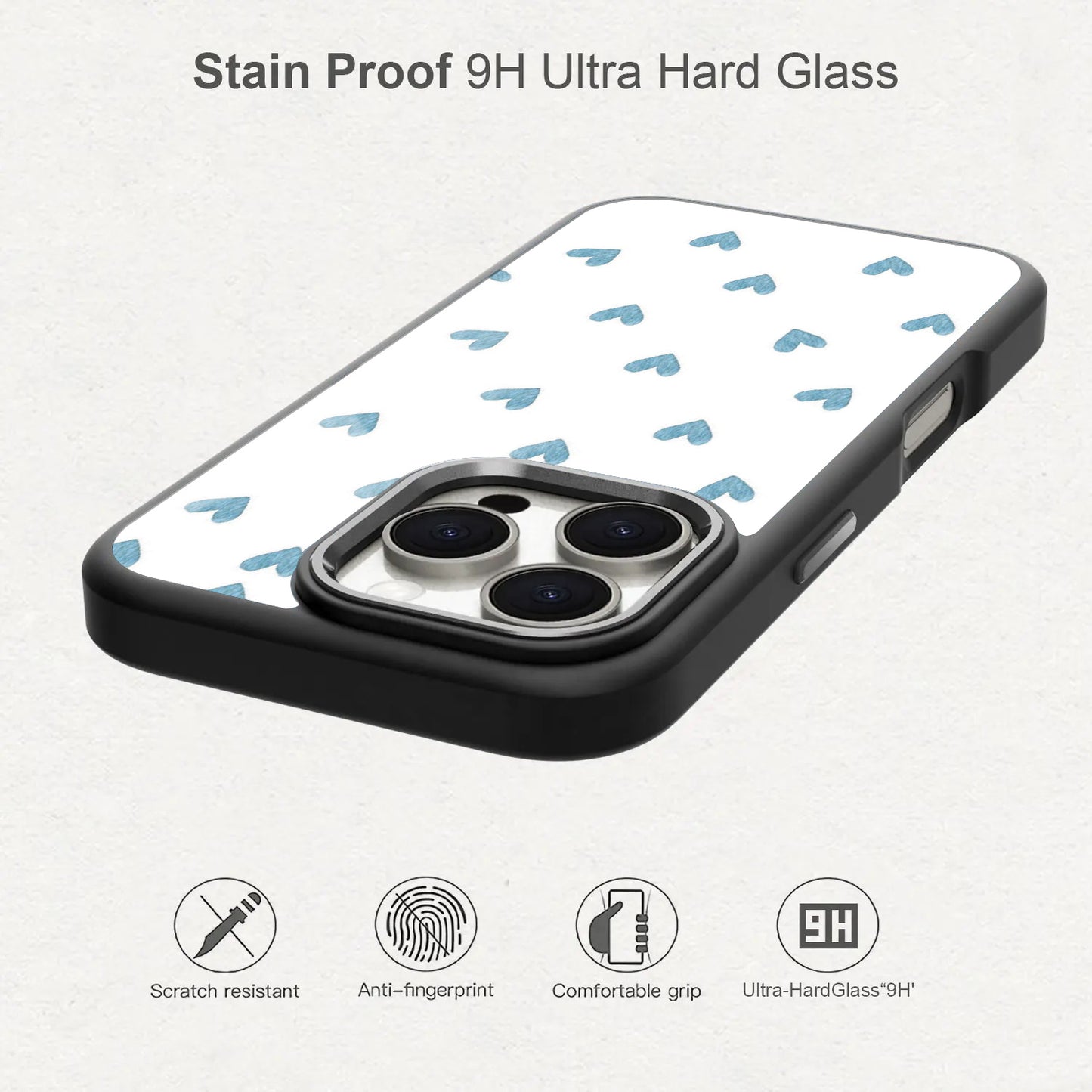 💙 Blue Hearts Sketches Phone Case