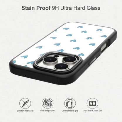 💙 Blue Hearts Sketches Phone Case