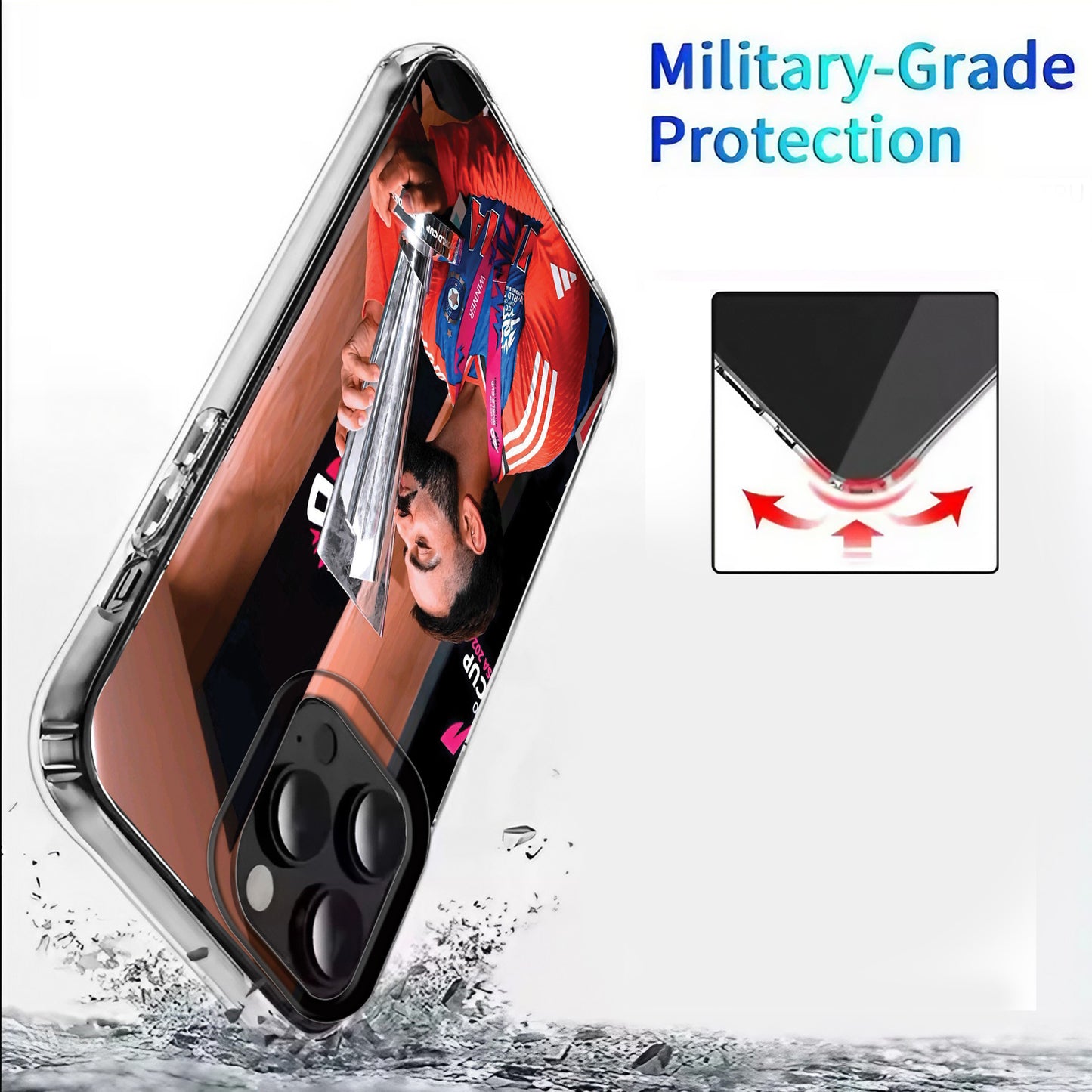 🏆 King Kohli Glory Phone Case