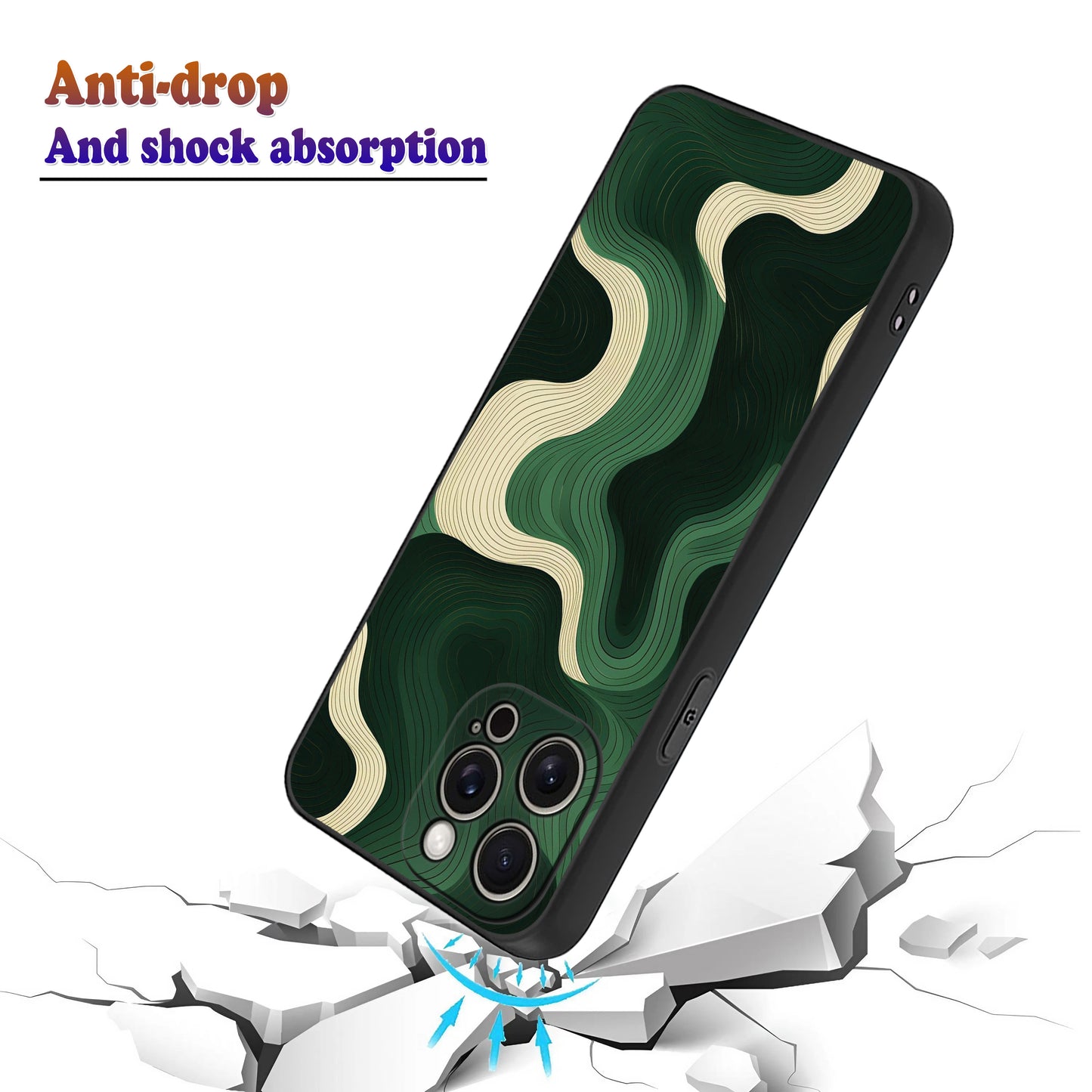 🎖 Camouflage Waves Aesthetic Phone Case
