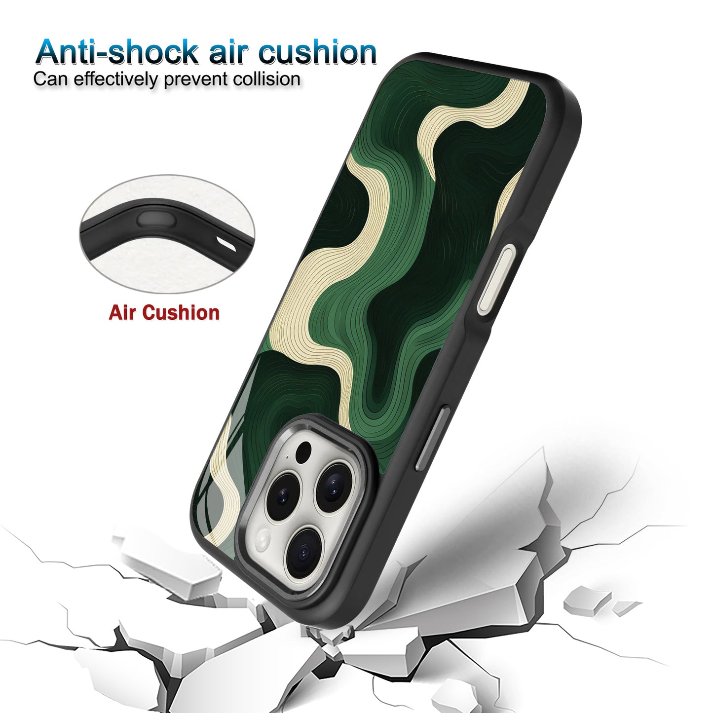 🎖 Camouflage Waves Aesthetic Phone Case