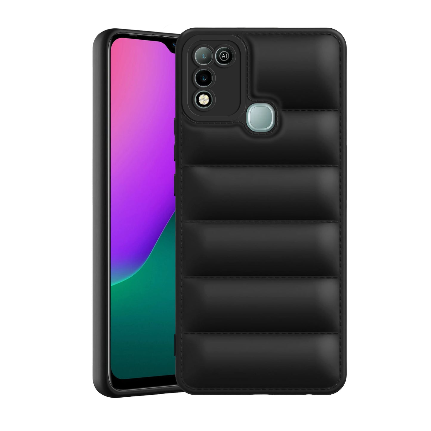 Puffer Back Cover for Infinix Hot 10 Play