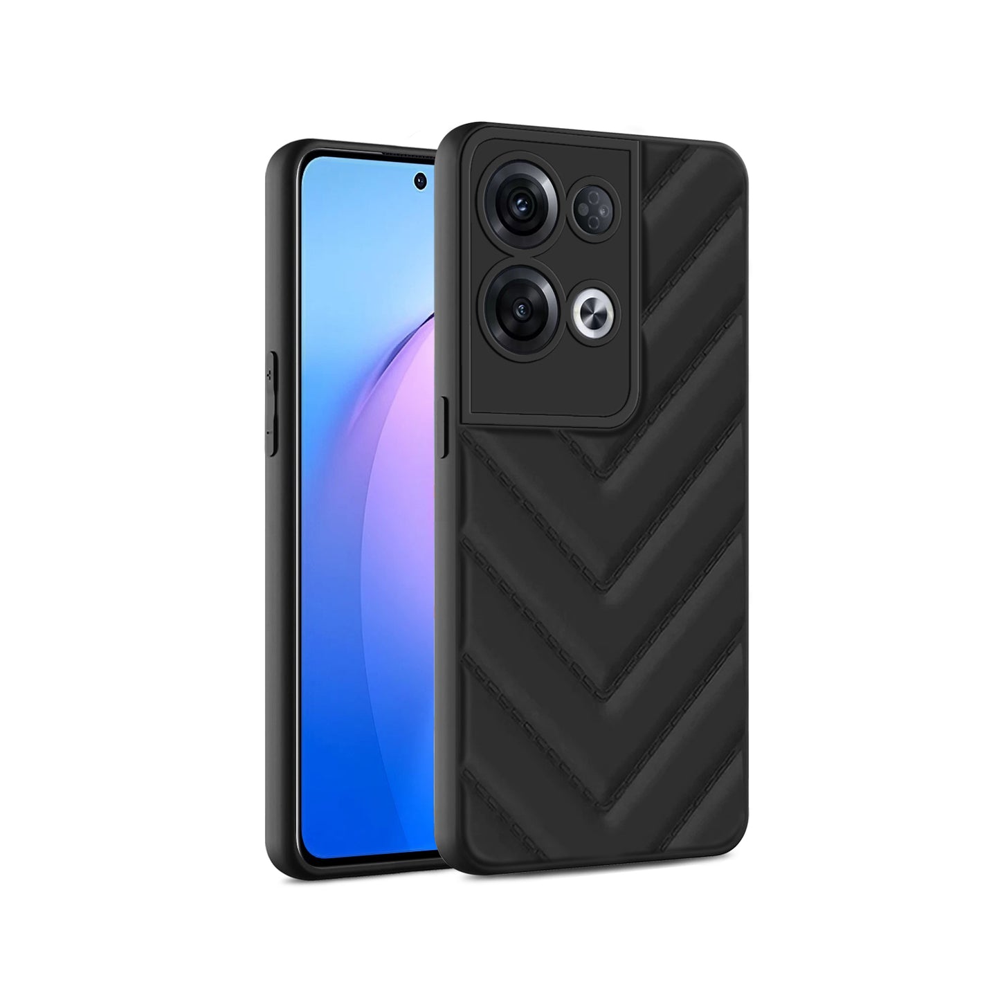 Wave Cushioned Back Cover for Oppo Reno 8 Pro