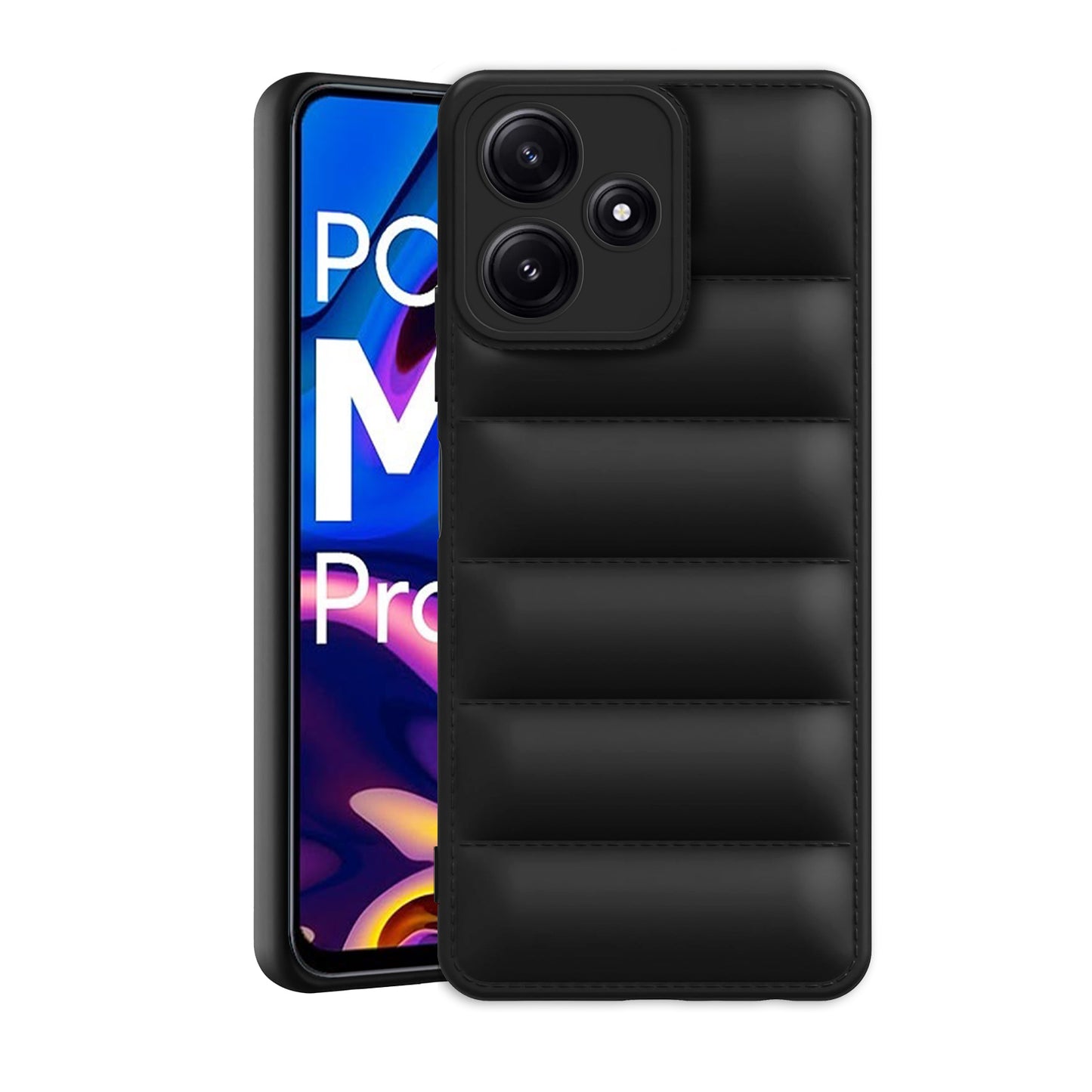 Puffer Back Cover for Poco M6 Pro 5G