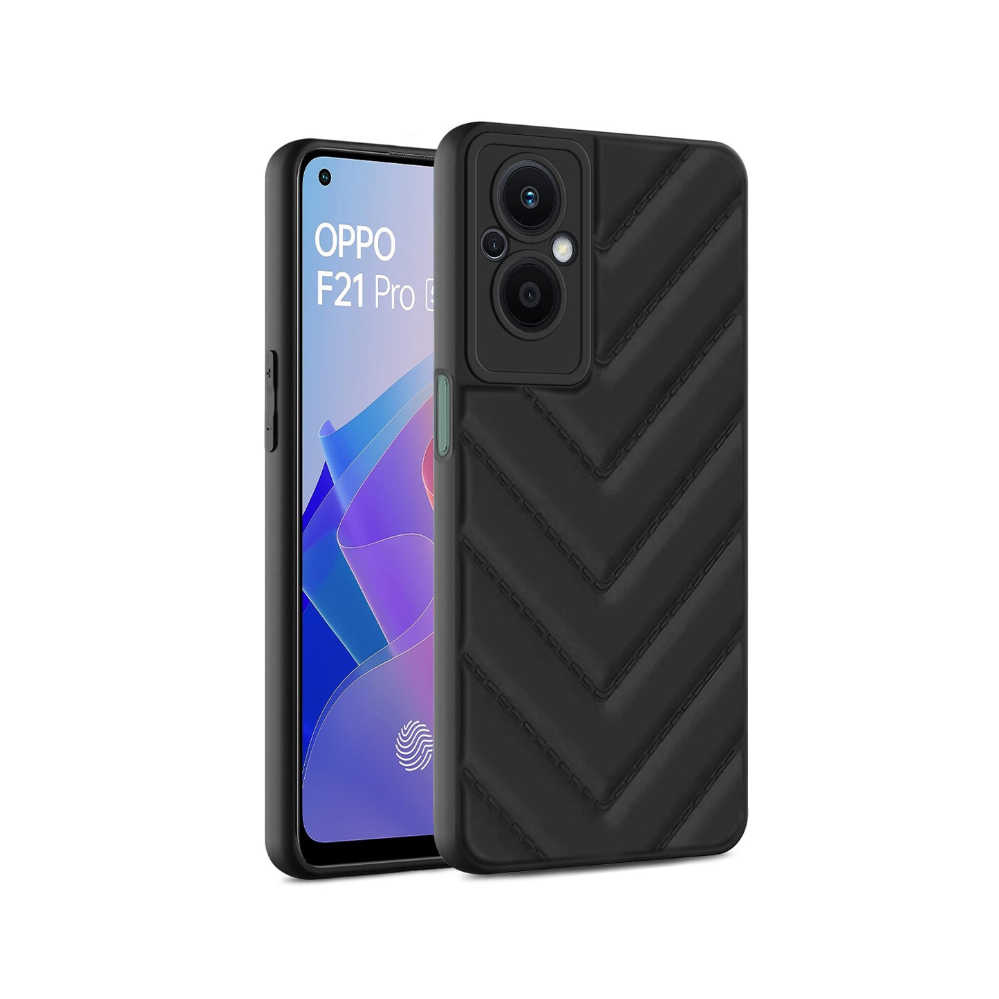 Wave Cushioned Back Cover for Oppo F21 Pro 5G