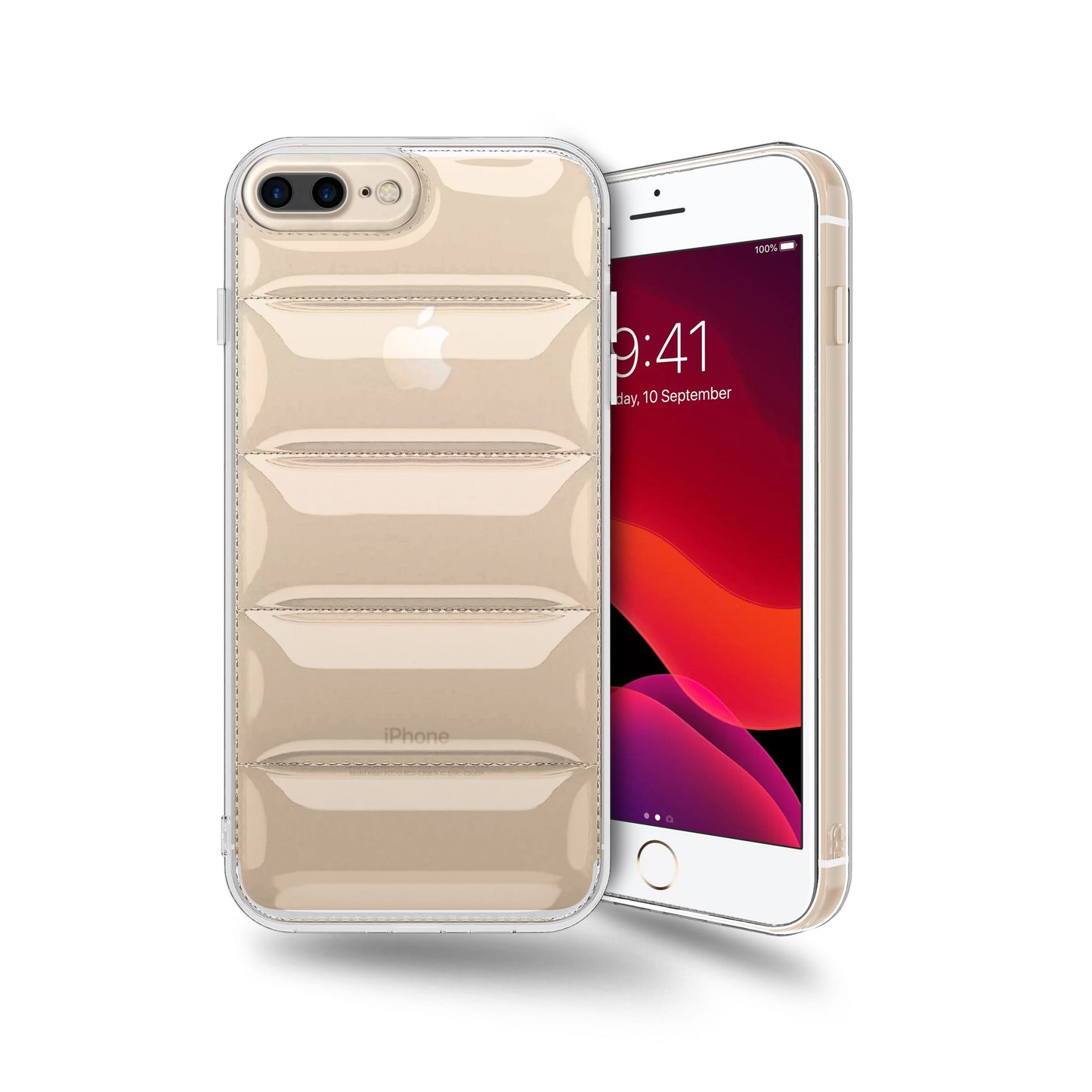 Ultra-Thin Transparent Puffer Back Cover for Apple iPhone 7 Plus