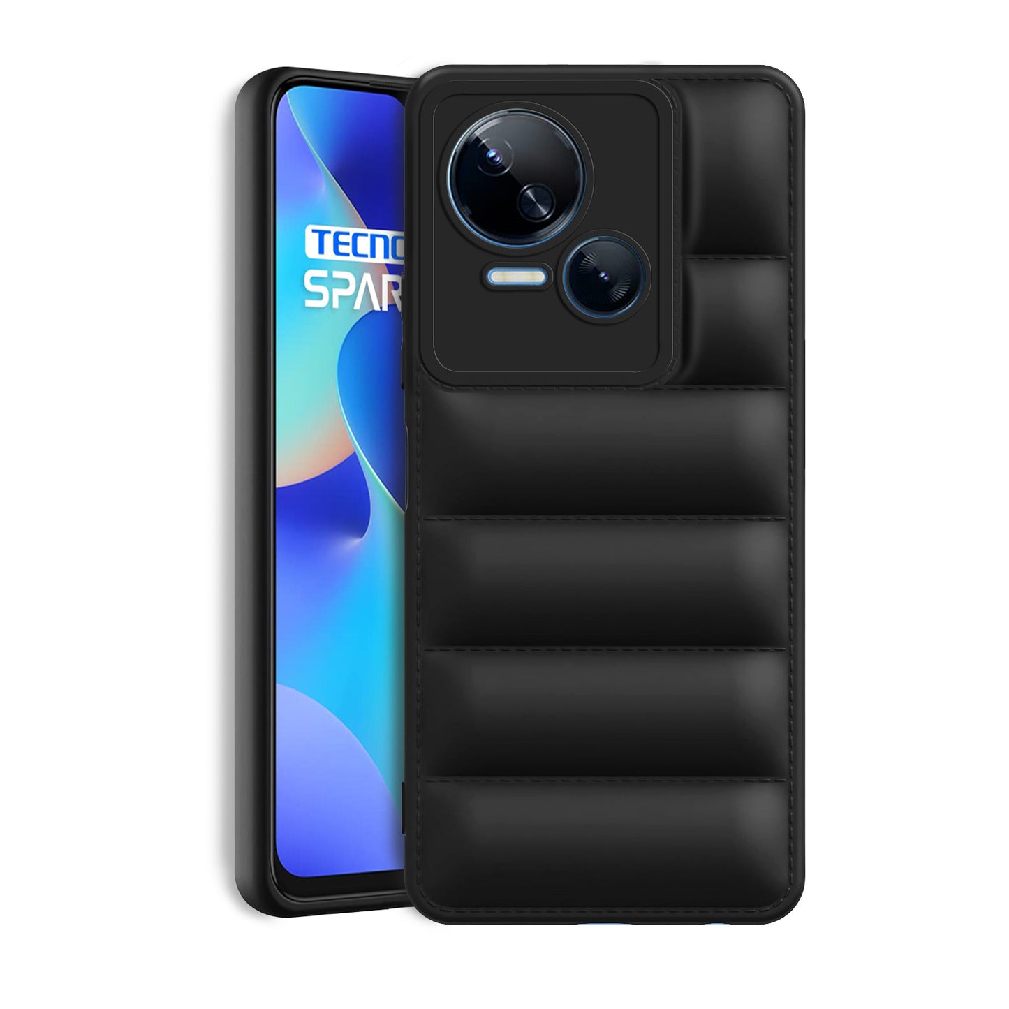 Puffer Back Cover for Tecno Spark 10 5G